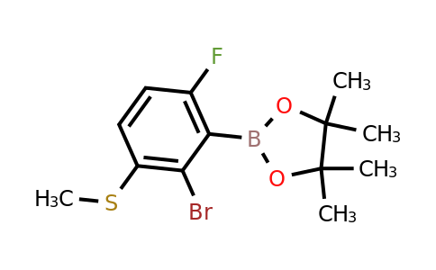 2121512-00-1 | 2-(2-Bromo-6-fluoro-3-(methylthio)phenyl)-4,4,5,5-tetramethyl-1,3,2-dioxaborolane