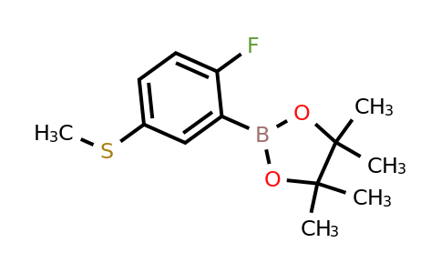 2121512-06-7 | 2-(2-Fluoro-5-(methylthio)phenyl)-4,4,5,5-tetramethyl-1,3,2-dioxaborolane