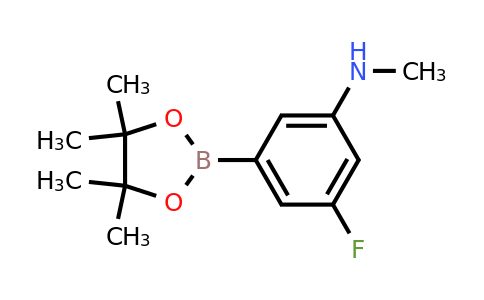 2121512-12-5 | 3-Fluoro-N-methyl-5-(4,4,5,5-tetramethyl-1,3,2-dioxaborolan-2-yl)aniline