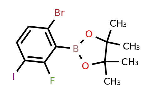 2121512-15-8 | 2-(6-Bromo-2-fluoro-3-iodophenyl)-4,4,5,5-tetramethyl-1,3,2-dioxaborolane