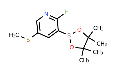 2121512-24-9 | 2-Fluoro-5-(methylthio)-3-(4,4,5,5-tetramethyl-1,3,2-dioxaborolan-2-yl)pyridine