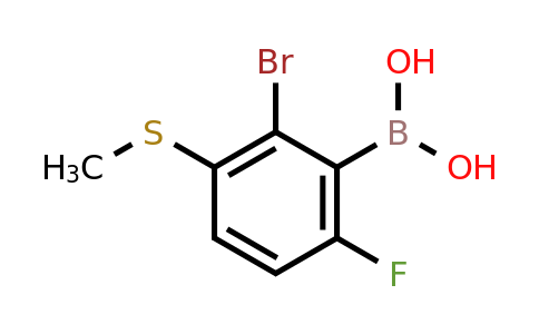 2121512-48-7 | (2-Bromo-6-fluoro-3-(methylthio)phenyl)boronic acid