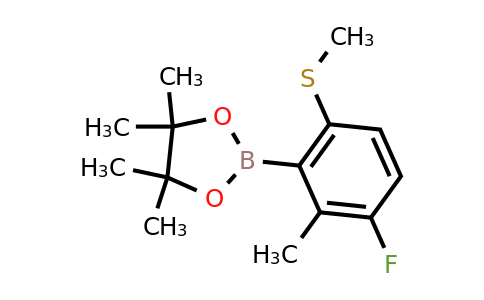 2121512-53-4 | 2-(3-Fluoro-2-methyl-6-(methylthio)phenyl)-4,4,5,5-tetramethyl-1,3,2-dioxaborolane