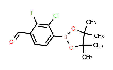 2121514-29-0 | 3-Chloro-2-fluoro-4-(4,4,5,5-tetramethyl-1,3,2-dioxaborolan-2-yl)benzaldehyde