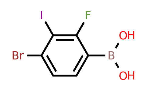 2121514-50-7 | (4-Bromo-2-fluoro-3-iodophenyl)boronic acid