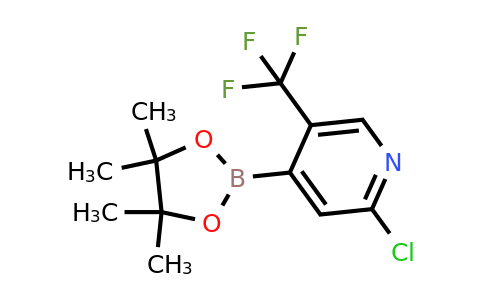 2121515-21-5 | 2-Chloro-4-(4,4,5,5-tetramethyl-1,3,2-dioxaborolan-2-yl)-5-(trifluoromethyl)pyridine