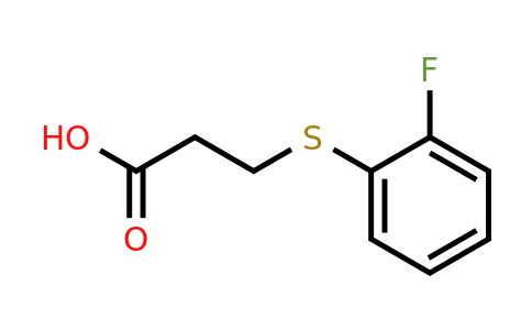 21243-09-4 | 3-((2-Fluorophenyl)thio)propanoic acid