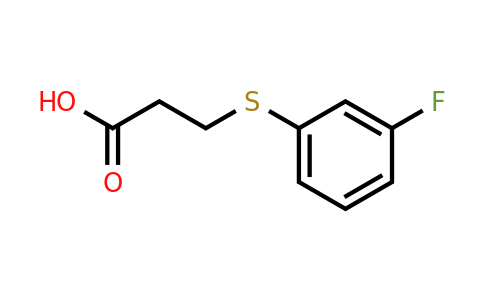 21243-10-7 | 3-((3-Fluorophenyl)thio)propanoic acid