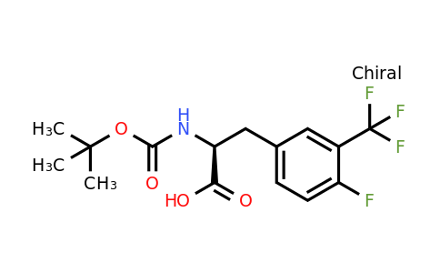 2136115-23-4 | (S)-2-((tert-Butoxycarbonyl)amino)-3-(4-fluoro-3-(trifluoromethyl)phenyl)propanoic acid