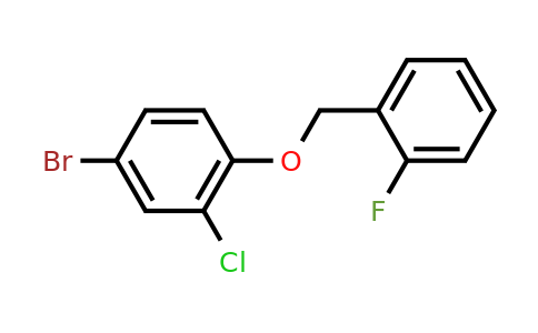 2140316-53-4 | 4-Bromo-2-chloro-1-[(2-fluorophenyl)methoxy]benzene