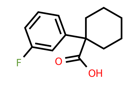 214262-98-3 | 1-(3-Fluorophenyl)cyclohexanecarboxylic acid