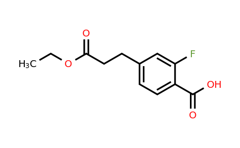 214554-25-3 | Ethyl 4-carboxy-3-fluorophenylpropanoate