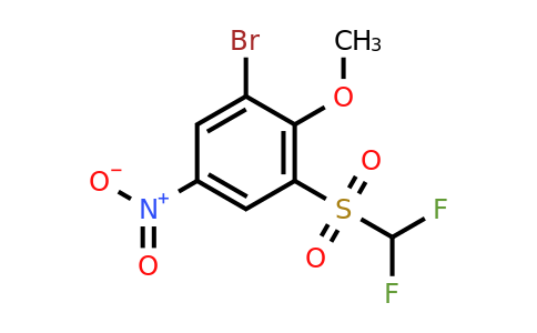 2149589-96-6 | Difluoromethyl 3-bromo-2-methoxy-5-nitrophenyl sulphone