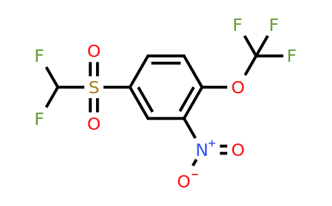 2149597-38-4 | Difluoromethyl 4-(trifluoromethoxy)-3-nitrophenyl sulphone