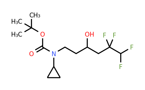 2151320-97-5 | tert-butyl N-cyclopropyl-N-(5,5,6,6-tetrafluoro-3-hydroxyhexyl)carbamate