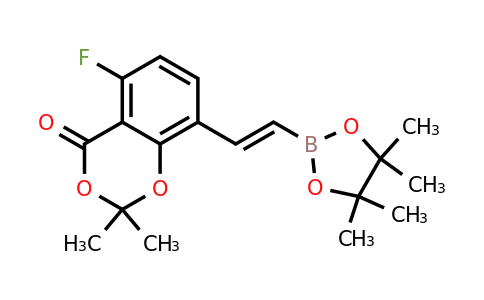 2170835-14-8 | 5-Fluoro-2,2-dimethyl-8-(2-(4,4,5,5-tetramethyl-1,3,2-dioxaborolan-2-yl)vinyl)-4H-benzo[d][1,3]dioxin-4-one