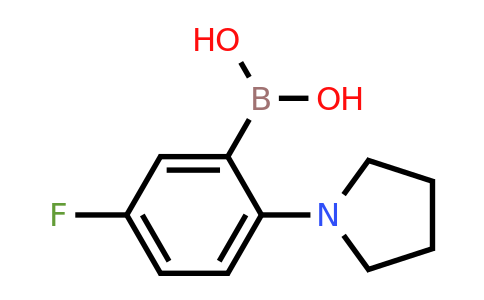 2174971-35-6 | [5-Fluoro-2-(pyrrolidin-1-yl)phenyl]boronic acid