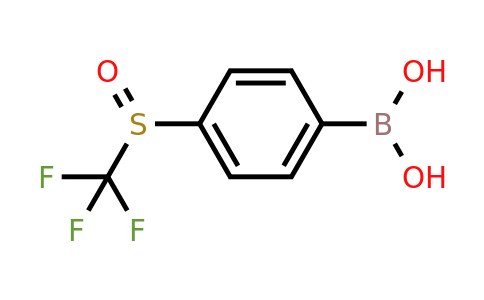 2177260-40-9 | (4-((Trifluoromethyl)sulfinyl)phenyl)boronic acid