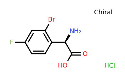 2177265-07-3 | (R)-2-amino-2-(2-bromo-4-fluorophenyl)acetic acid hydrochloride