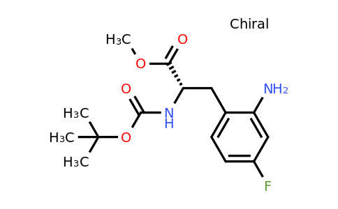2177267-04-6 | (S)-Methyl 3-(2-amino-4-fluorophenyl)-2-((tert-butoxycarbonyl)amino)propanoate