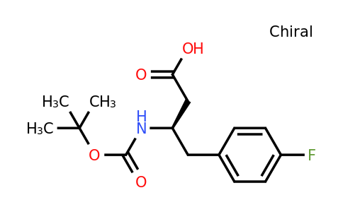 218609-00-8 | (R)-3-((tert-Butoxycarbonyl)amino)-4-(4-fluorophenyl)butanoic acid