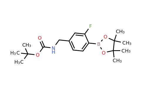 2222960-73-6 | tert-Butyl 3-fluoro-4-(4,4,5,5-tetramethyl-1,3,2-dioxaborolan-2-yl)benzylcarbamate