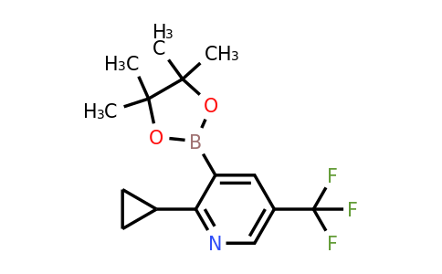 2223011-33-2 | 2-Cyclopropyl-3-(4,4,5,5-tetramethyl-1,3,2-dioxaborolan-2-yl)-5-(trifluoromethyl)pyridine