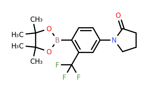 2223041-71-0 | 1-[4-(Tetramethyl-1,3,2-dioxaborolan-2-yl)-3-(trifluoromethyl)phenyl]pyrrolidin-2-one