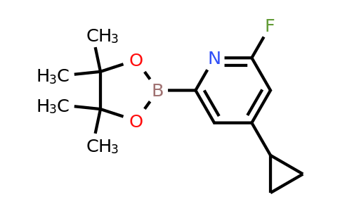 2223046-73-7 | 4-Cyclopropyl-2-fluoro-6-(4,4,5,5-tetramethyl-1,3,2-dioxaborolan-2-yl)pyridine