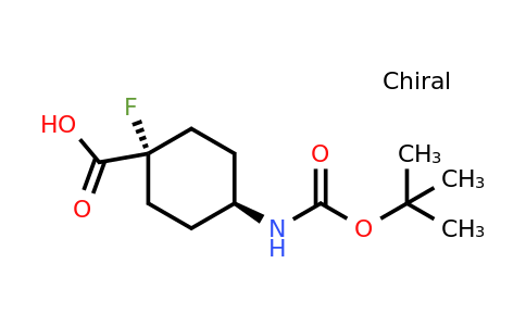 2231665-56-6 | trans-4-(tert-butoxycarbonylamino)-1-fluoro-cyclohexanecarboxylic acid