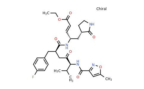 223537-30-2 | (S,E)-Ethyl 4-((2R,5S)-2-(4-fluorobenzyl)-6-methyl-5-(5-methylisoxazole-3-carboxamido)-4-oxoheptanamido)-5-((S)-2-oxopyrrolidin-3-yl)pent-2-enoate
