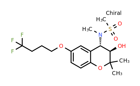 223749-46-0 | N-((3R,4S)-3-Hydroxy-2,2-dimethyl-6-(4,4,4-trifluorobutoxy)chroman-4-yl)-N-methylmethanesulfonamide