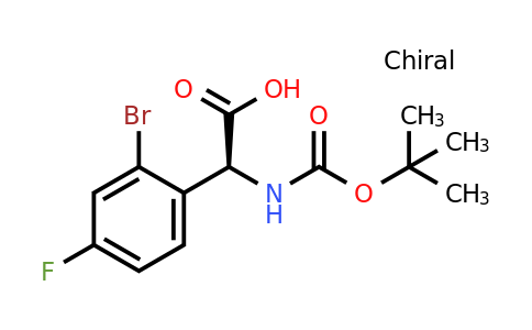 2241594-23-8 | (S)-2-(2-BROMO-4-FLUOROPHENYL)-2-((TERT-BUTOXYCARBONYL)AMINO)ACETIC ACID