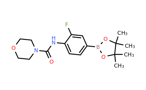 2246577-10-4 | N-(2-Fluoro-4-(4,4,5,5-tetramethyl-1,3,2-dioxaborolan-2-yl)phenyl)morpholine-4-carboxamide
