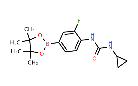 2246666-70-4 | 1-Cyclopropyl-3-(2-fluoro-4-(4,4,5,5-tetramethyl-1,3,2-dioxaborolan-2-yl)phenyl)urea