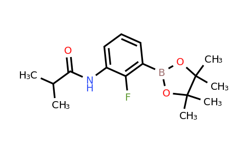 2246699-14-7 | N-(2-Fluoro-3-(4,4,5,5-tetramethyl-1,3,2-dioxaborolan-2-yl)phenyl)isobutyramide