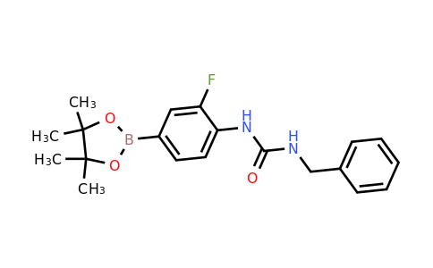 2246759-61-3 | 1-Benzyl-3-(2-fluoro-4-(4,4,5,5-tetramethyl-1,3,2-dioxaborolan-2-yl)phenyl)urea