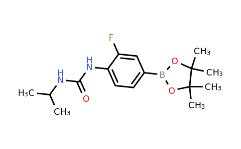 2246769-29-7 | 1-(2-Fluoro-4-(4,4,5,5-tetramethyl-1,3,2-dioxaborolan-2-yl)phenyl)-3-isopropylurea