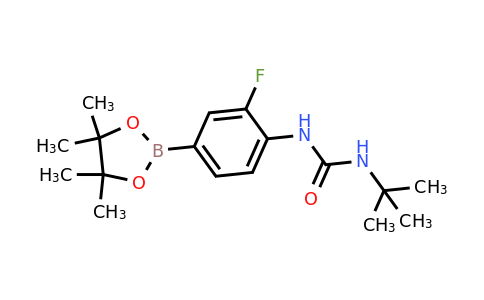 2246878-24-8 | 1-(tert-Butyl)-3-(2-fluoro-4-(4,4,5,5-tetramethyl-1,3,2-dioxaborolan-2-yl)phenyl)urea