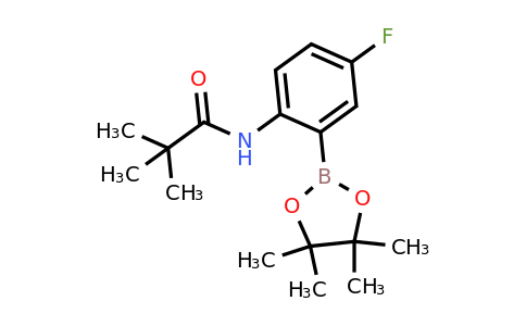 2246896-64-8 | N-(4-Fluoro-2-(4,4,5,5-tetramethyl-1,3,2-dioxaborolan-2-yl)phenyl)pivalamide