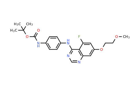 2248003-87-2 | tert-Butyl (4-((5-fluoro-7-(2-methoxyethoxy)quinazolin-4-yl)amino)phenyl)carbamate