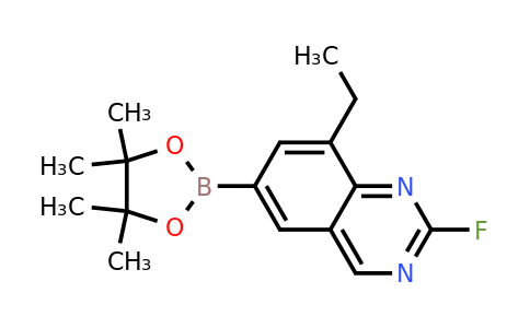2254225-87-9 | 8-Ethyl-2-fluoro-6-(4,4,5,5-tetramethyl-1,3,2-dioxaborolan-2-yl)quinazoline
