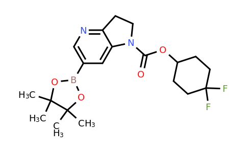 2258672-38-5 | 4,4-Difluorocyclohexyl 6-(4,4,5,5-tetramethyl-1,3,2-dioxaborolan-2-yl)-2,3-dihydro-1H-pyrrolo[3,2-b]pyridine-1-carboxylate