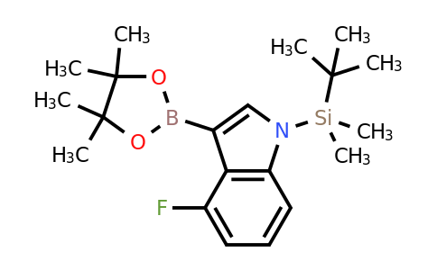 2304633-85-8 | 1-(tert-Butyldimethylsilyl)-4-fluoro-3-(4,4,5,5-tetramethyl-1,3,2-dioxaborolan-2-yl)-1H-indole