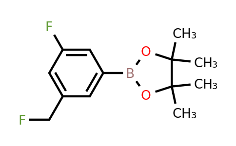 2304633-87-0 | 2-(3-FLUORO-5-(FLUOROMETHYL)PHENYL)-4,4,5,5-TETRAMETHYL-1,3,2-DIOXABOROLANE