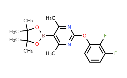2304634-44-2 | 2-(2,3-Difluorophenoxy)-4,6-dimethyl-5-(4,4,5,5-tetramethyl-1,3,2-dioxaborolan-2-yl)pyrimidine