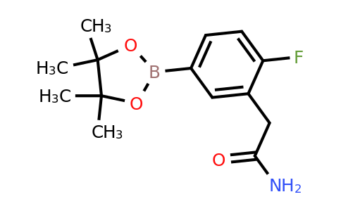 2304635-10-5 | 2-(2-Fluoro-5-(4,4,5,5-tetramethyl-1,3,2-dioxaborolan-2-yl)phenyl)acetamide