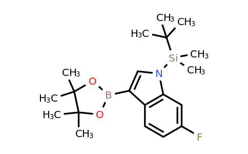 2304635-86-5 | 1-(tert-Butyldimethylsilyl)-6-fluoro-3-(4,4,5,5-tetramethyl-1,3,2-dioxaborolan-2-yl)-1H-indole