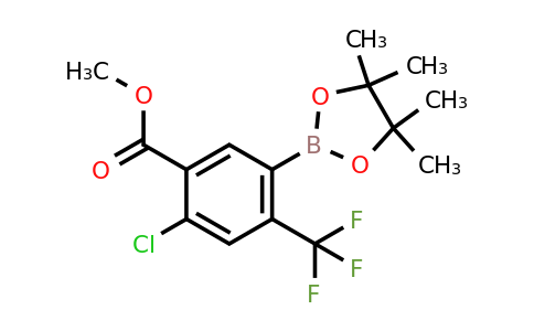 2304635-87-6 | METHYL 2-CHLORO-5-(4,4,5,5-TETRAMETHYL-1,3,2-DIOXABOROLAN-2-YL)-4-(TRIFLUOROMETHYL)BENZOATE