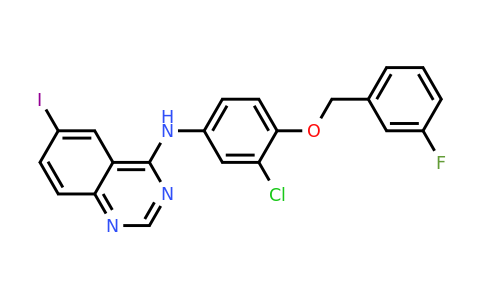 231278-20-9 | N-[3-chloro-4-[(3-fluorophenyl)methoxy]phenyl]-6-iodo-quinazolin-4-amine